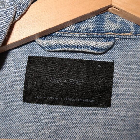 Oak + Fort Acid Wash Jean Jacket XS - Picture 8 of 8